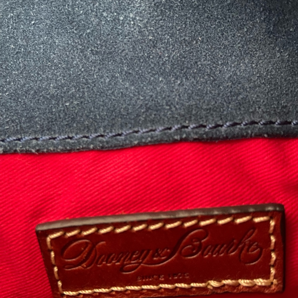 Dooney & Bourke Navy and Tan Crossbody Bag - Picture 6 of 6